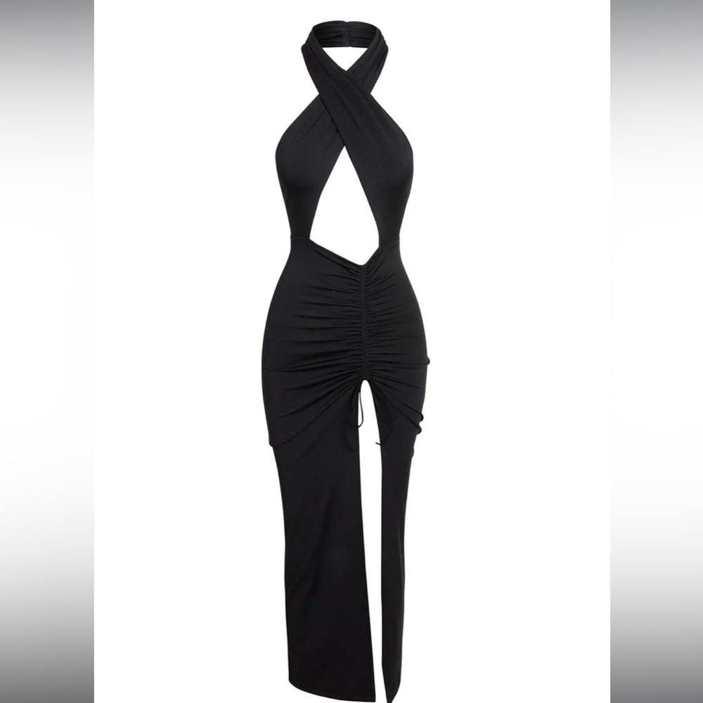 Black Halter (Stretchy) Dress